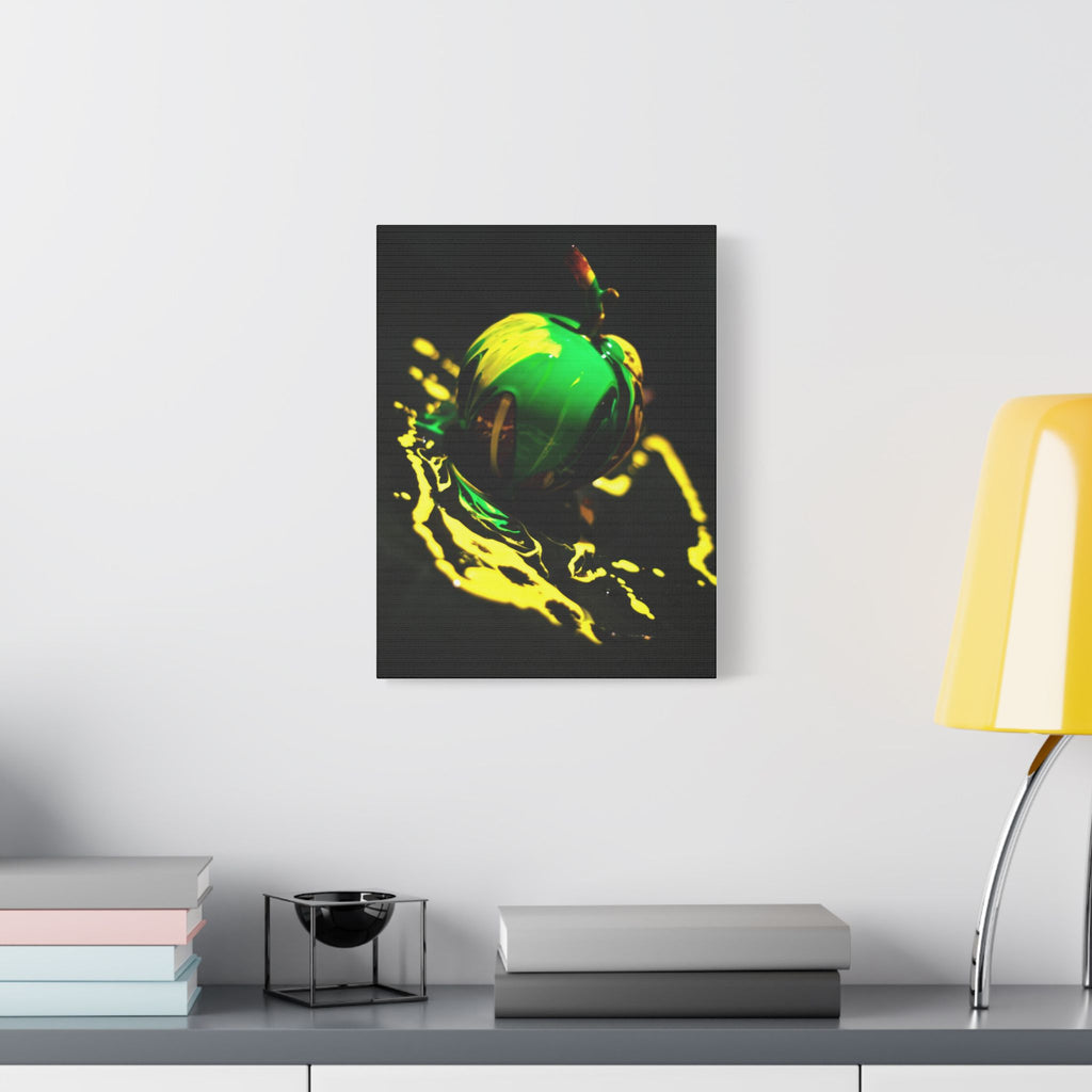 (Apple paint) Satin Canvas, Stretched