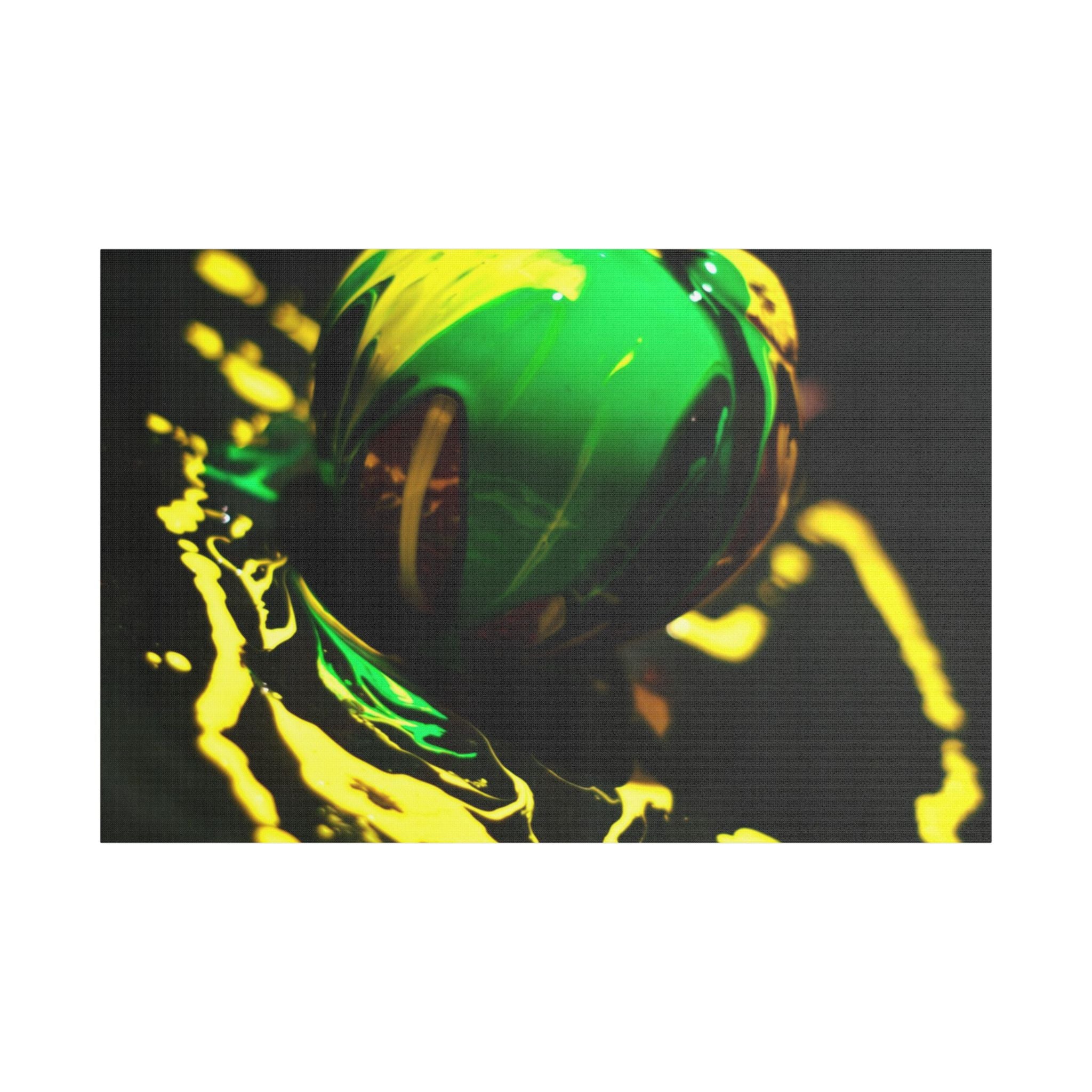 (Apple paint) Satin Canvas, Stretched