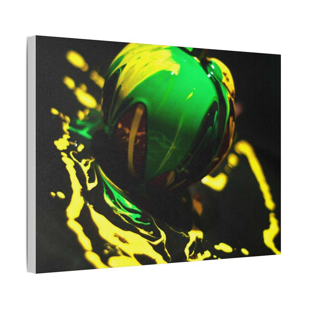 (Apple paint) Satin Canvas, Stretched