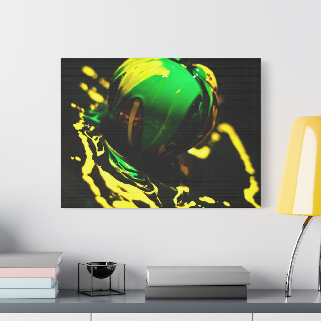 (Apple paint) Satin Canvas, Stretched