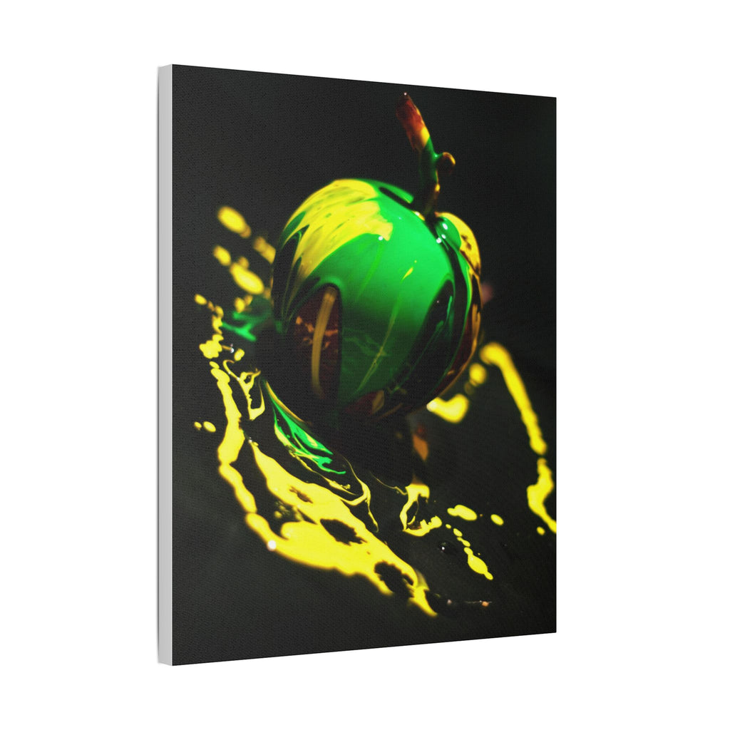 (Apple paint) Satin Canvas, Stretched