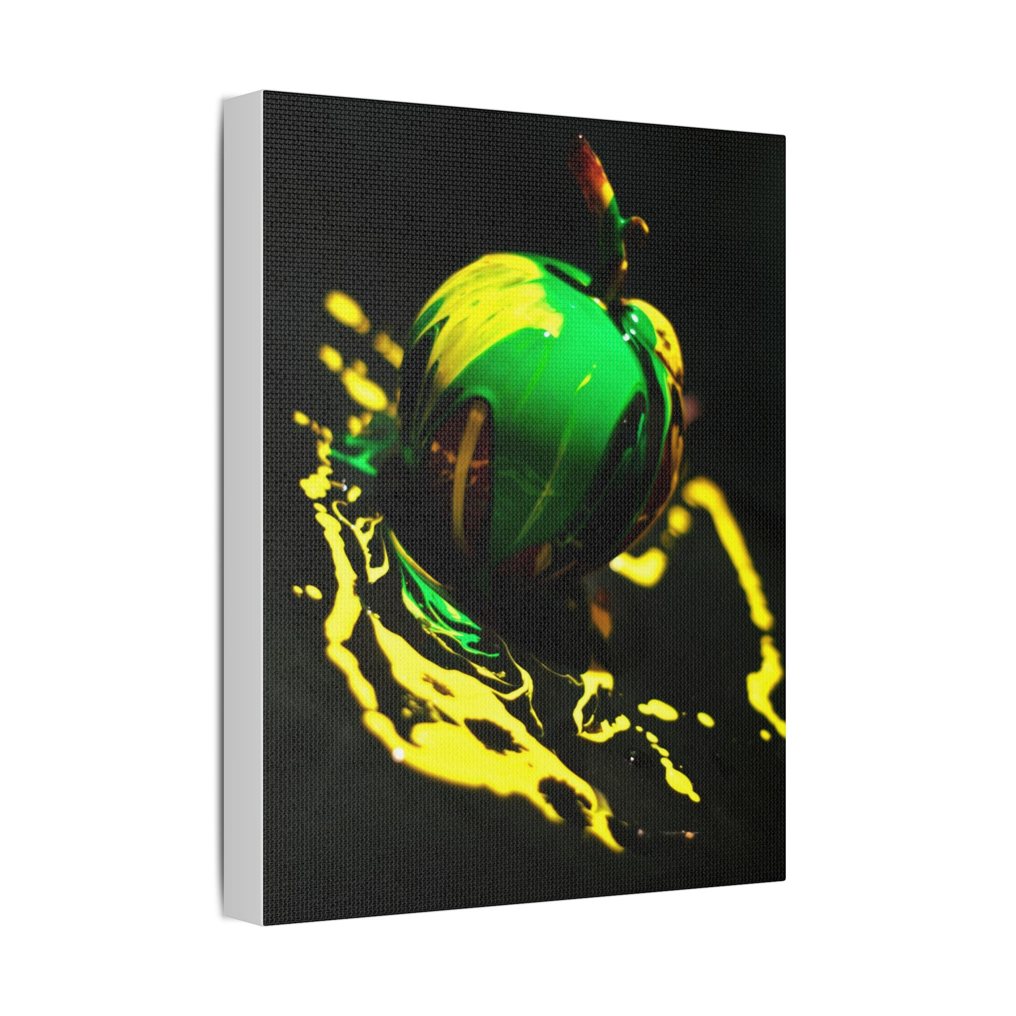 (Apple paint) Satin Canvas, Stretched
