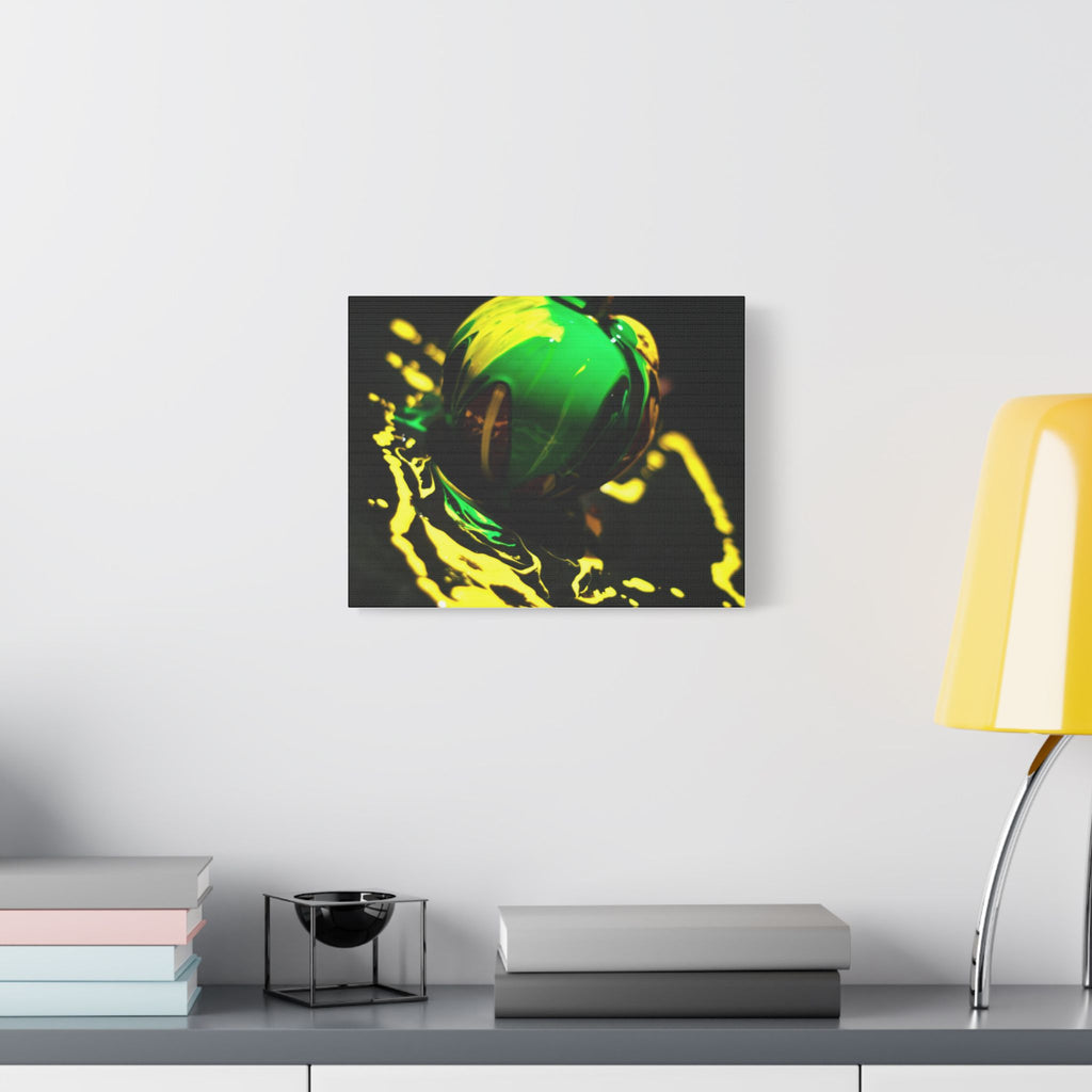 (Apple paint) Satin Canvas, Stretched