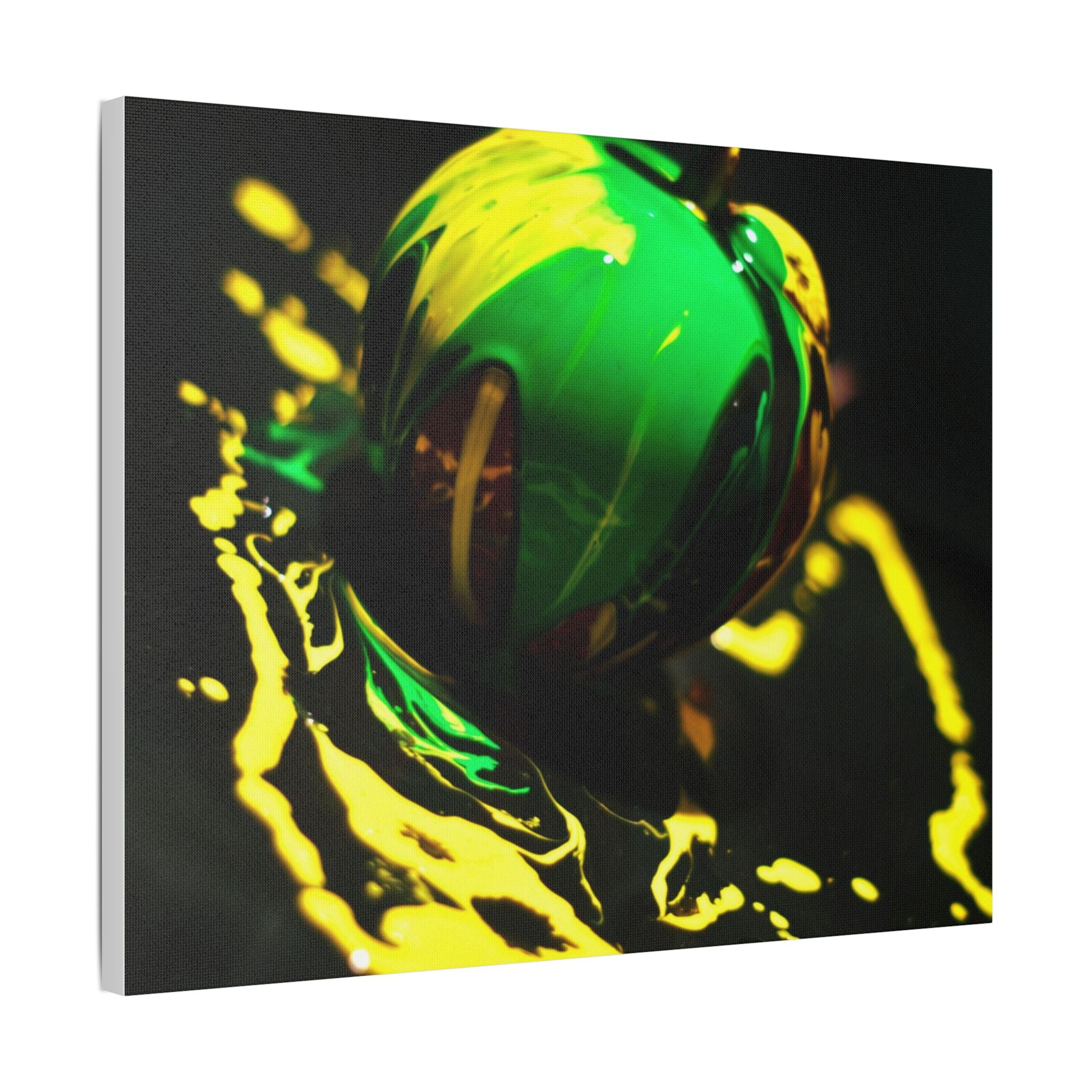 (Apple paint) Satin Canvas, Stretched