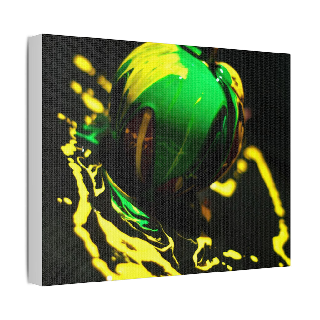 (Apple paint) Satin Canvas, Stretched