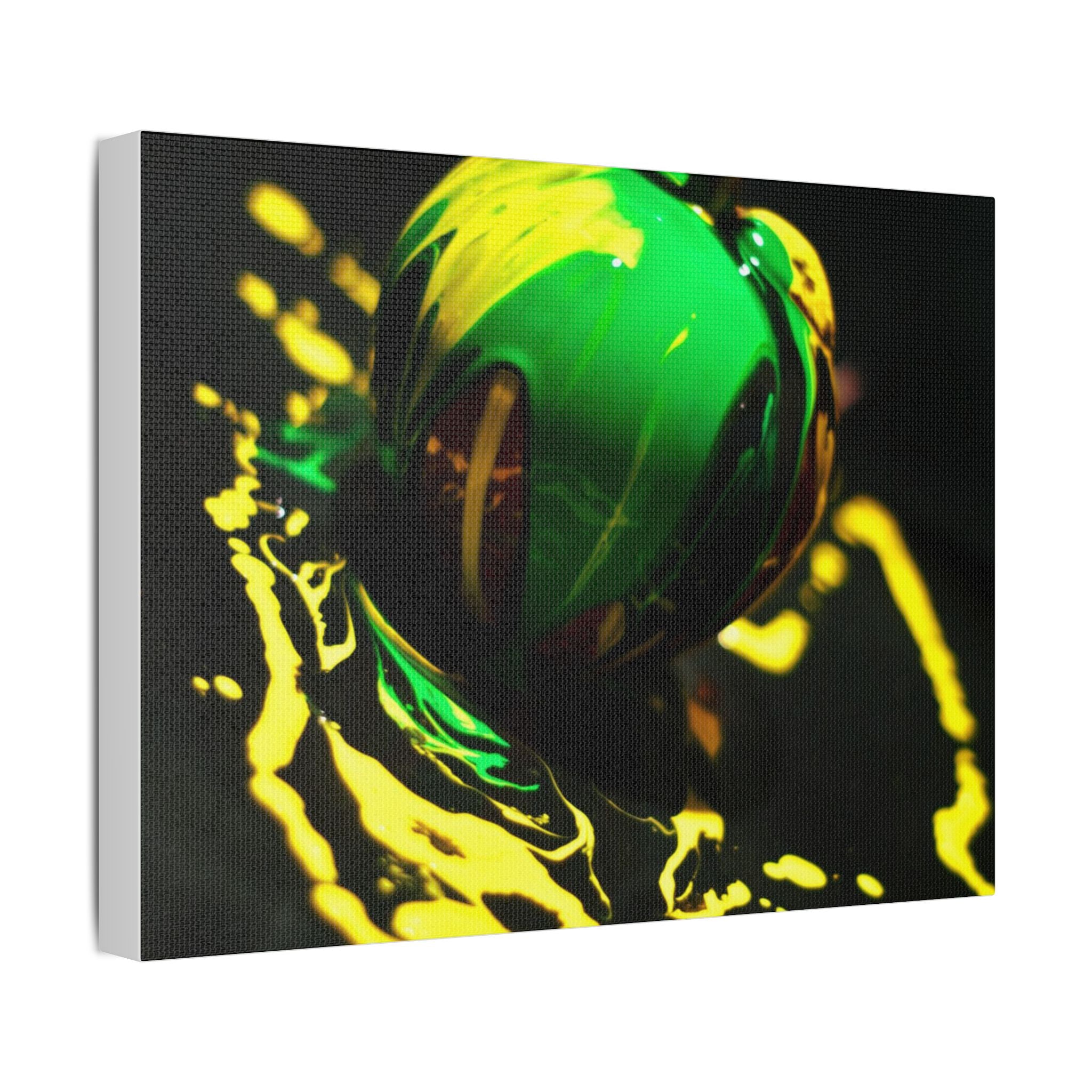 (Apple paint) Satin Canvas, Stretched