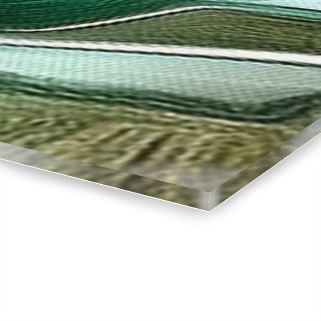 Abstract Green Flow Acrylic Print — Modern Wall Art (French Cleat Hanging)