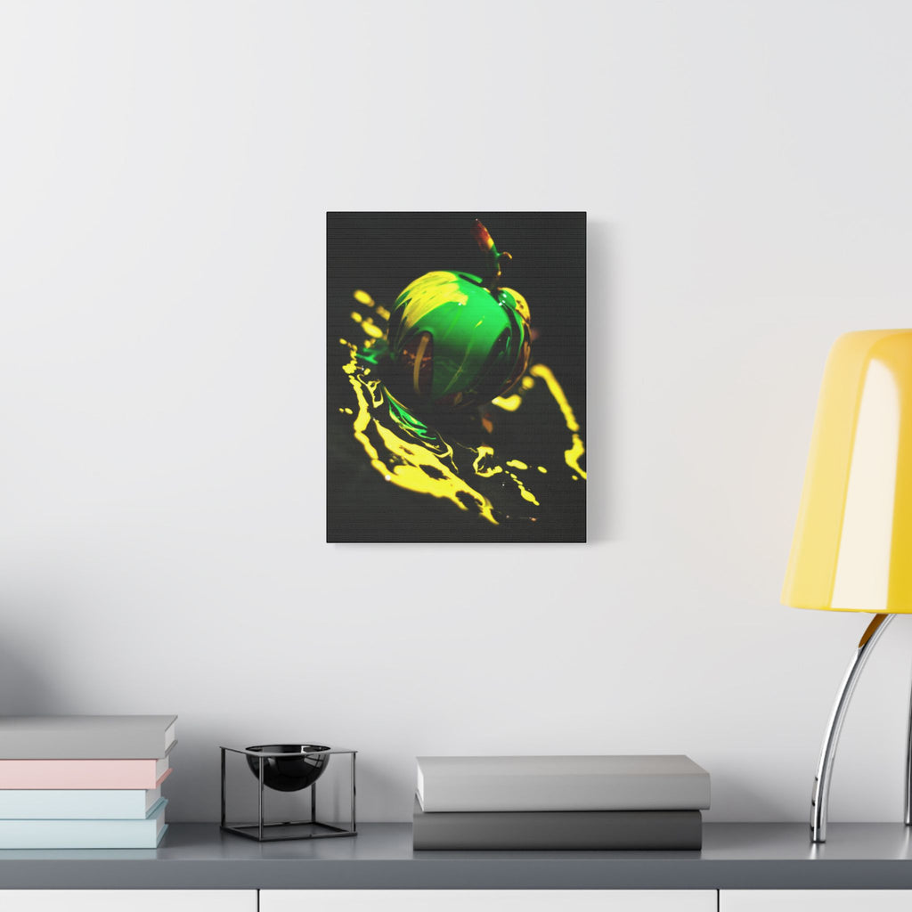 (Apple paint) Satin Canvas, Stretched