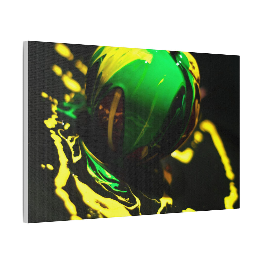 (Apple paint) Satin Canvas, Stretched