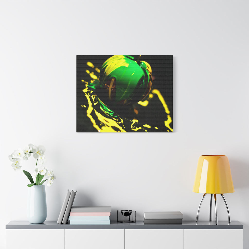 (Apple paint) Satin Canvas, Stretched