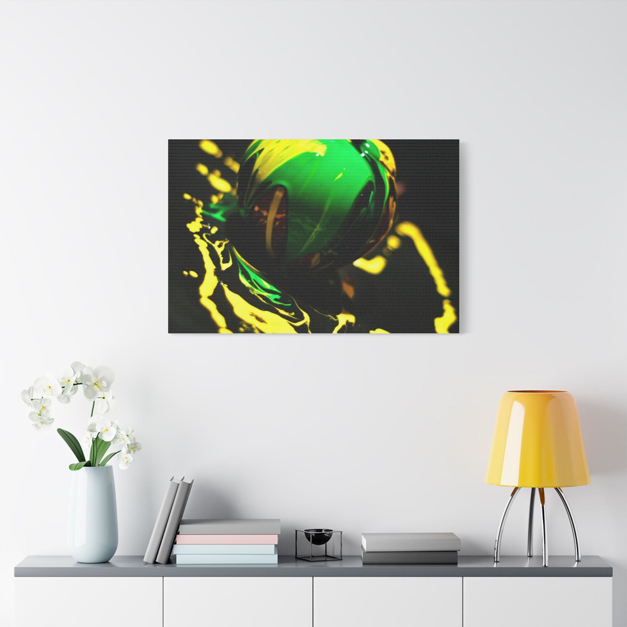 (Apple paint) Satin Canvas, Stretched