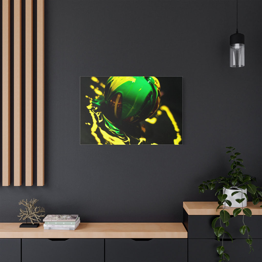 (Apple paint) Satin Canvas, Stretched